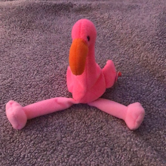 3 PACK: “Pinky The Flamingo” Collectible Beanie Babies - Picture 6 of 16